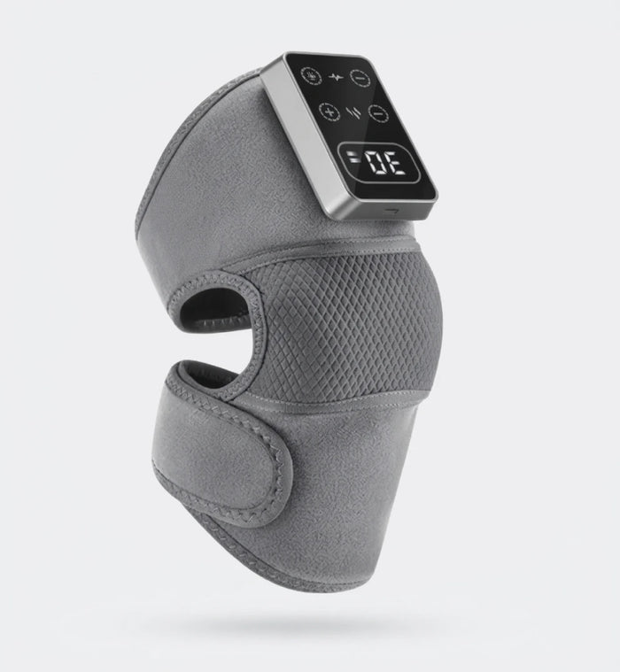 The Jointwell wrap in grey, three-quarter view, with the touch controller reading 30 minutes